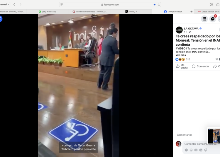 Encaran a Julieta del Río en el INAI por ofender a colaboradora; “Te crees respaldada por Monreal”